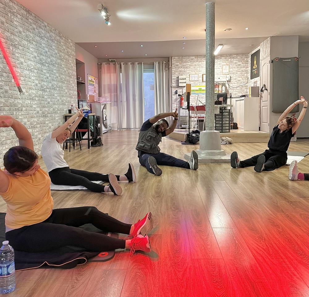 cours de fitness collectif